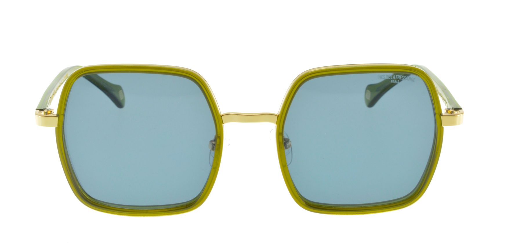 Lunettes de soleil Katherine vert cristal or
