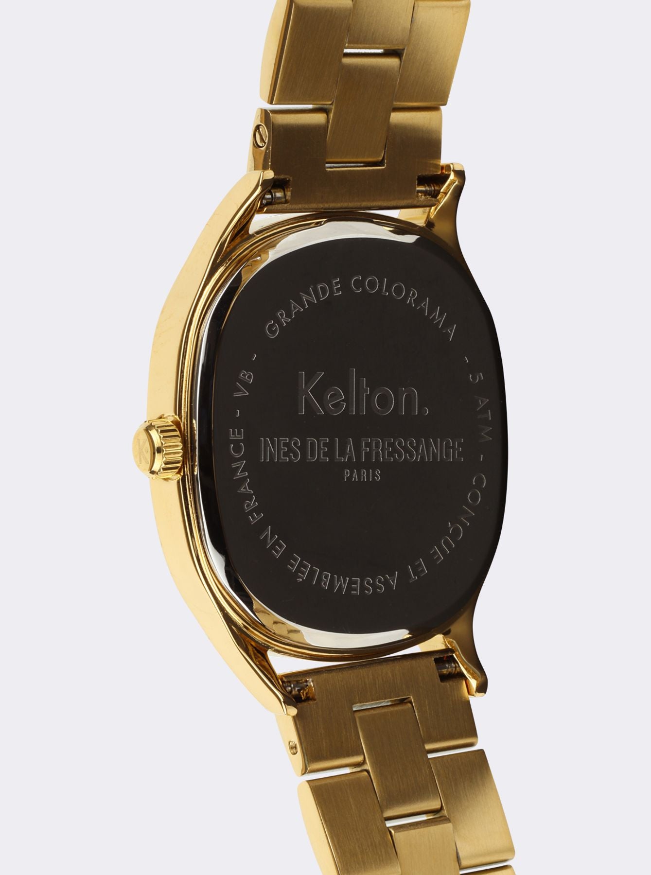 Uhr Grande Colorama gold Kelton x Ines de la Fressange Paris