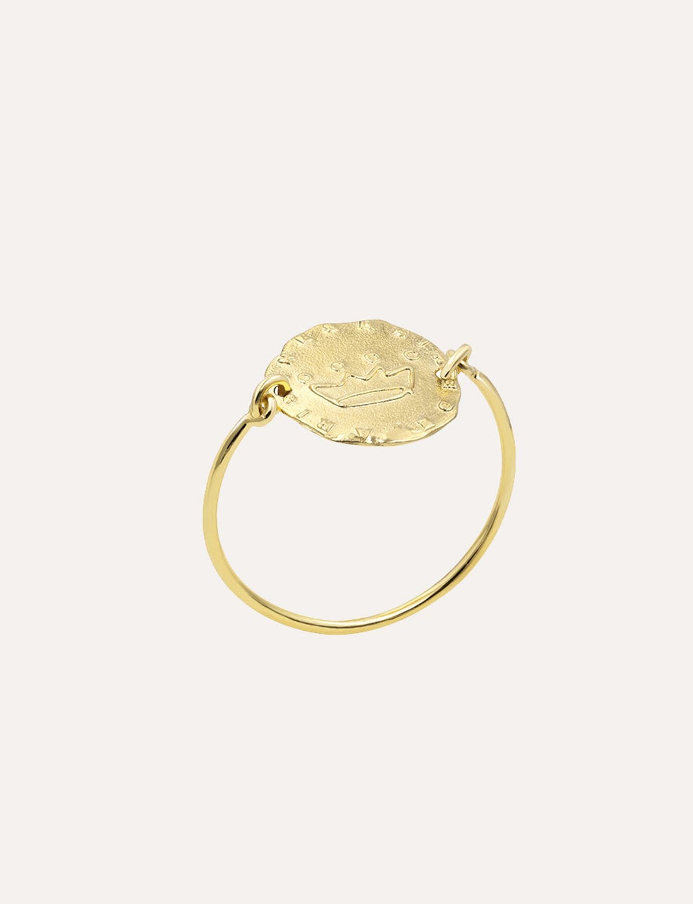 Gold-plated Lutetia Crown ring