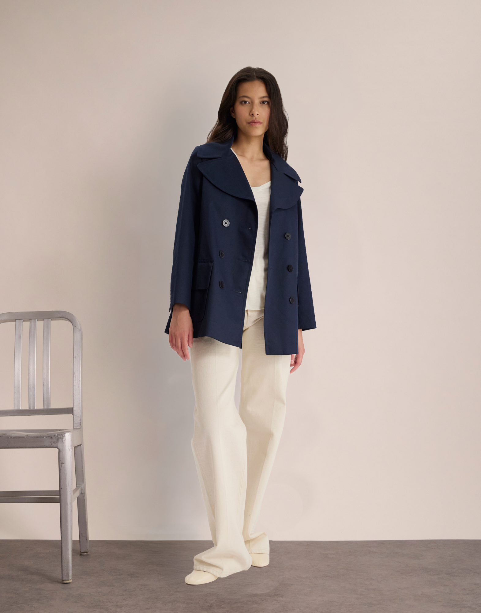 Cappotto leggero Seraphine blu navy