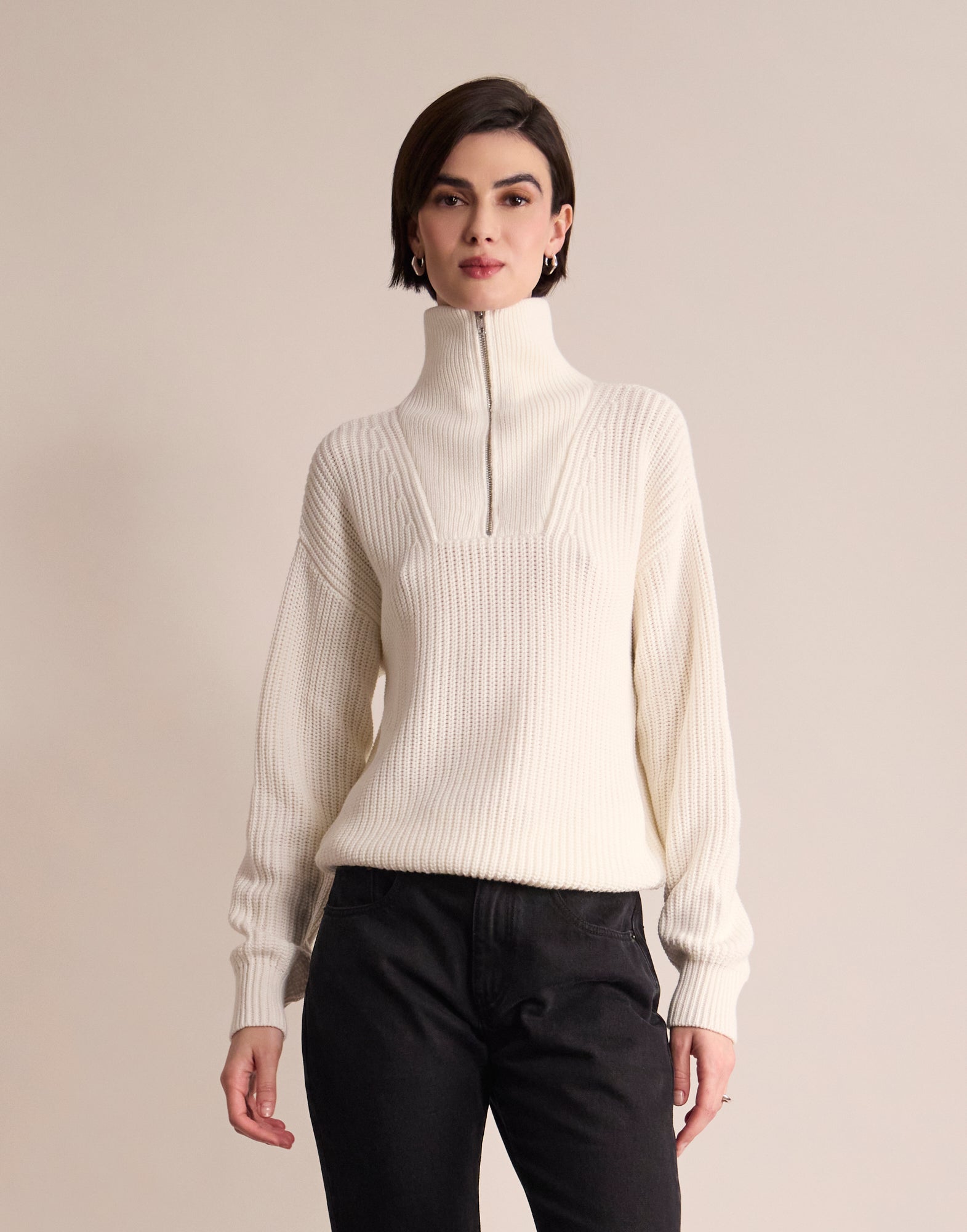 Pullover „Logan“ in Ecru