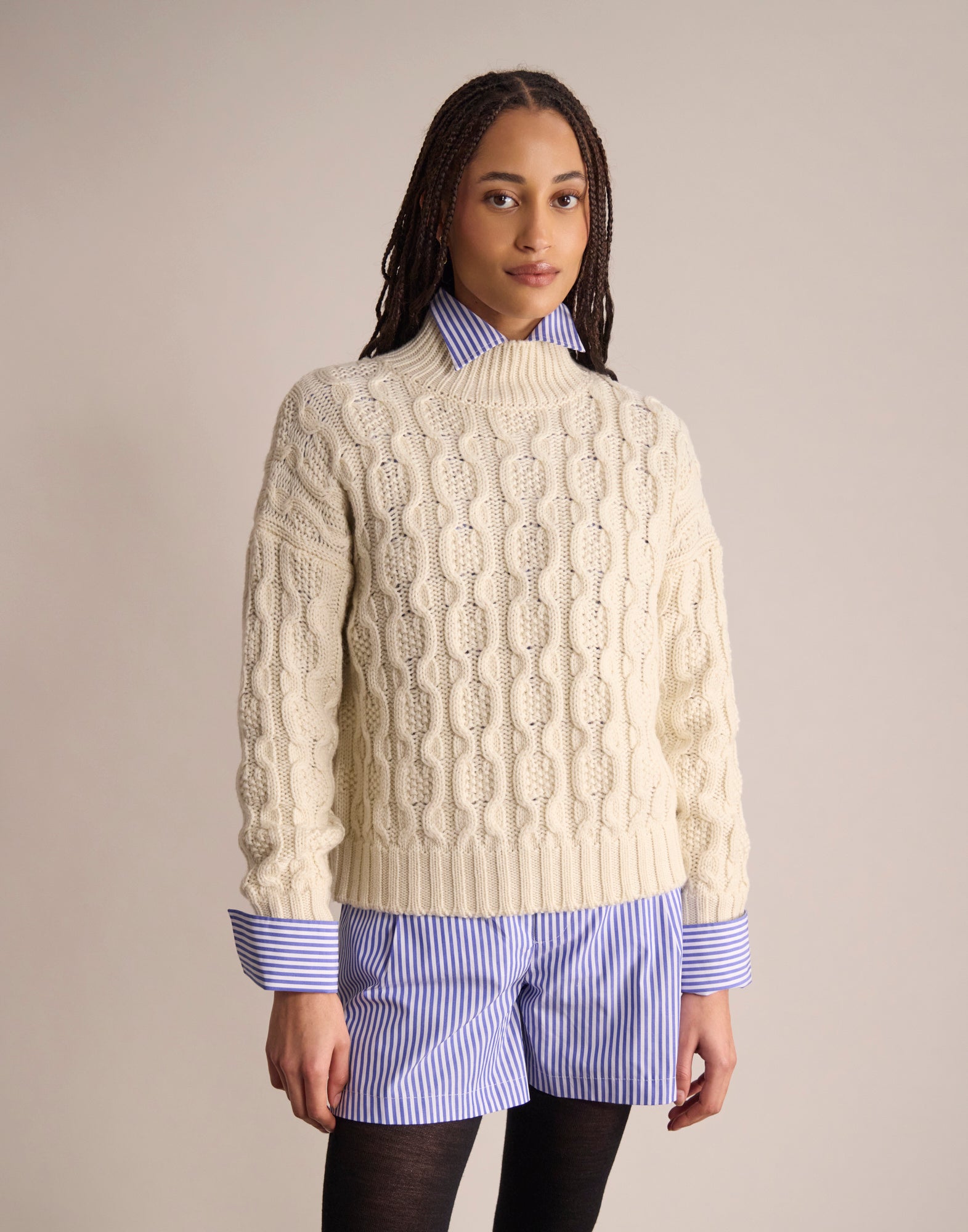 Peter-Pullover in Ecru