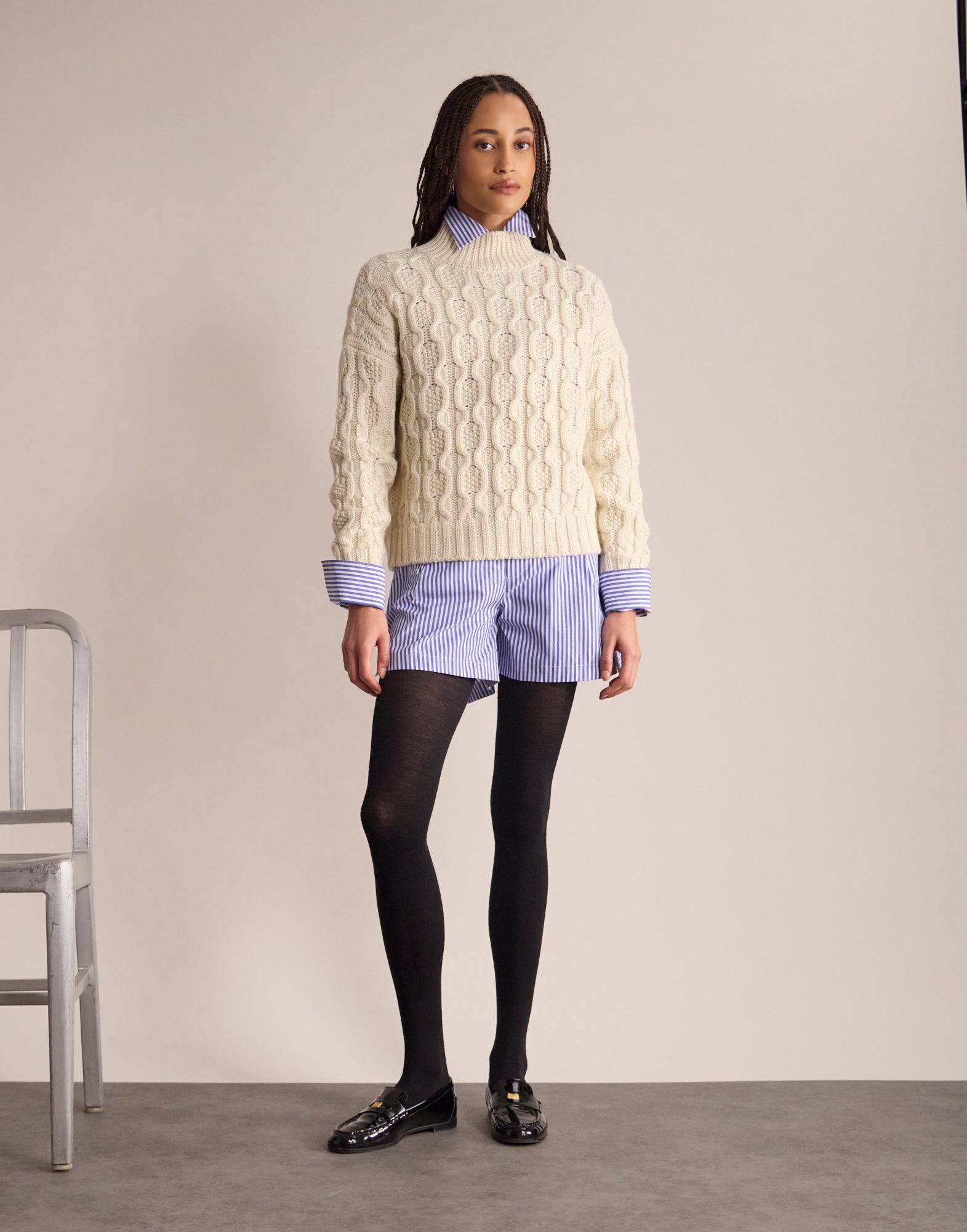 Peter-Pullover in Ecru
