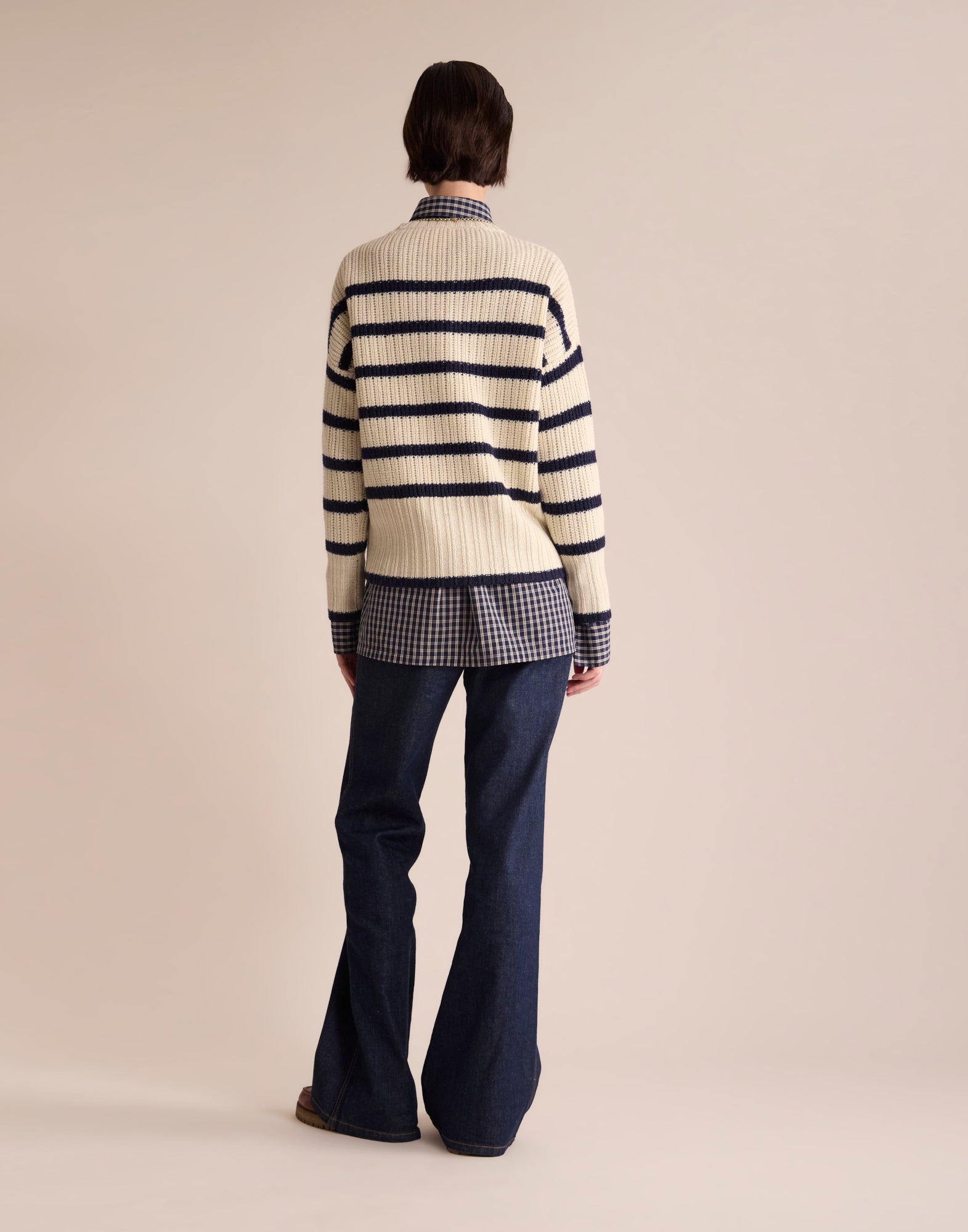 Gestreifter Maelia-Pullover