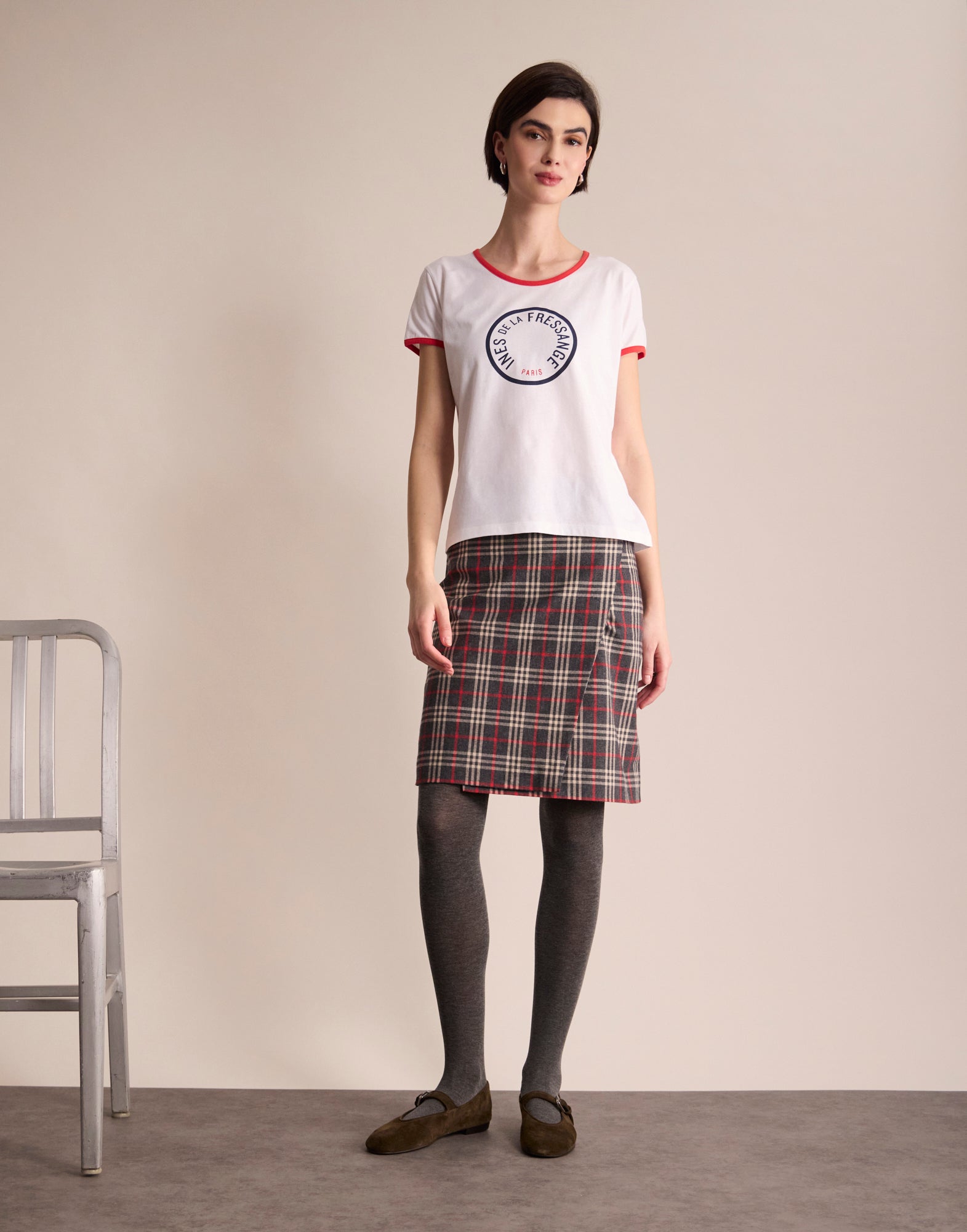 Priscilla white T-shirt