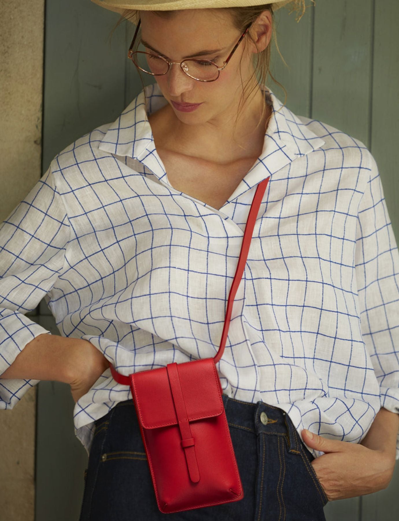 Smartphone Bag Leonore rot