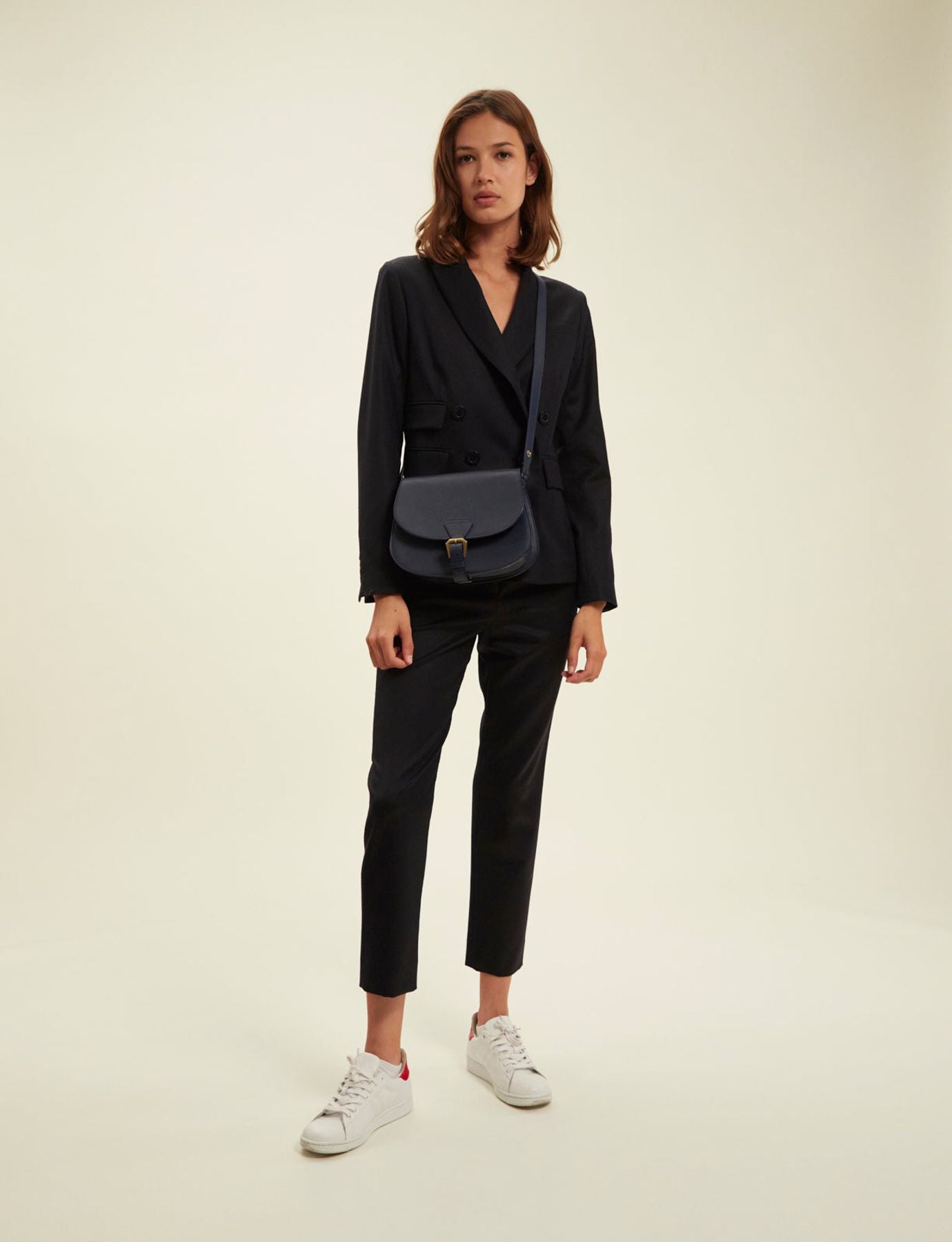 Sac à main flâneur bleu marine