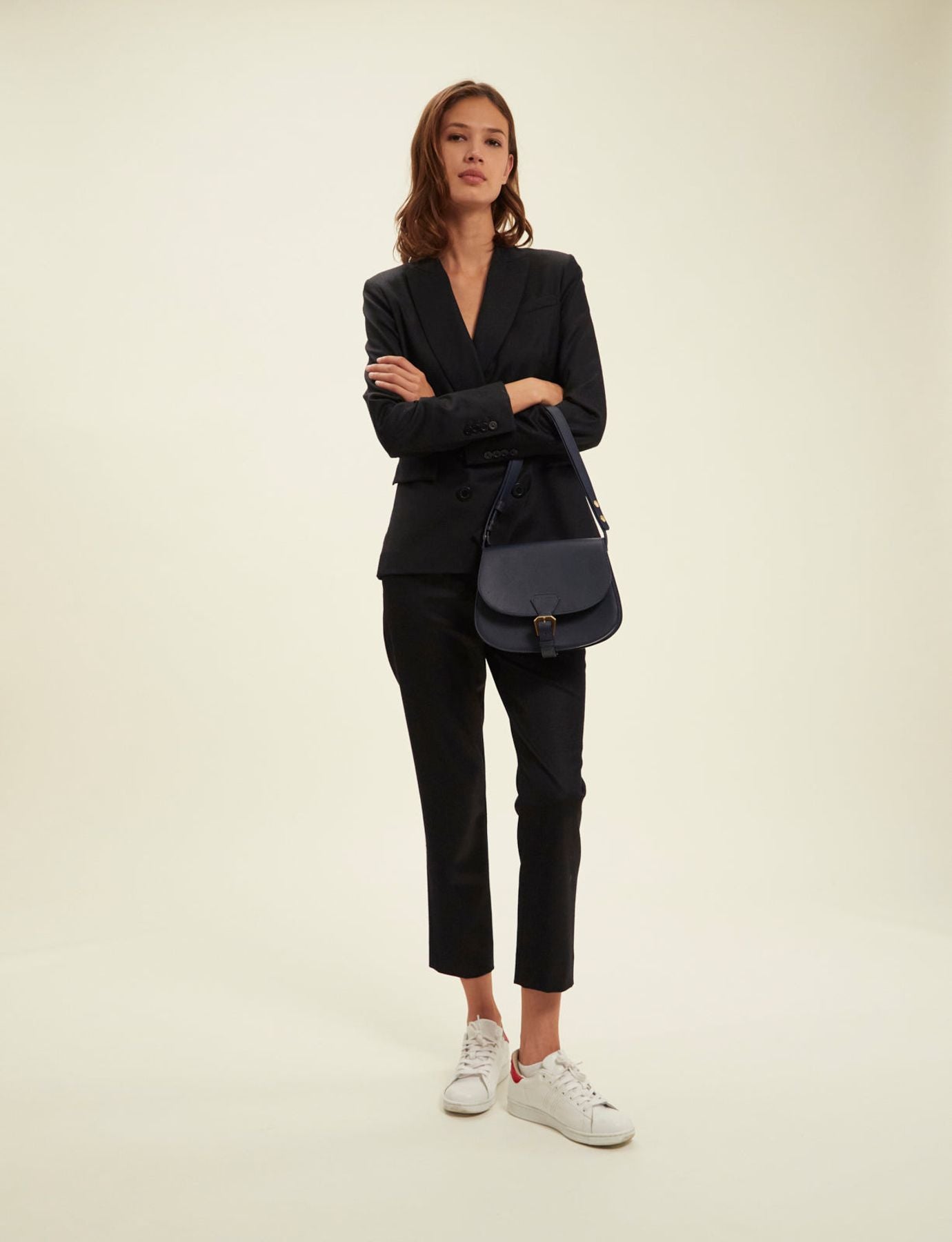 Sac à main flâneur bleu marine