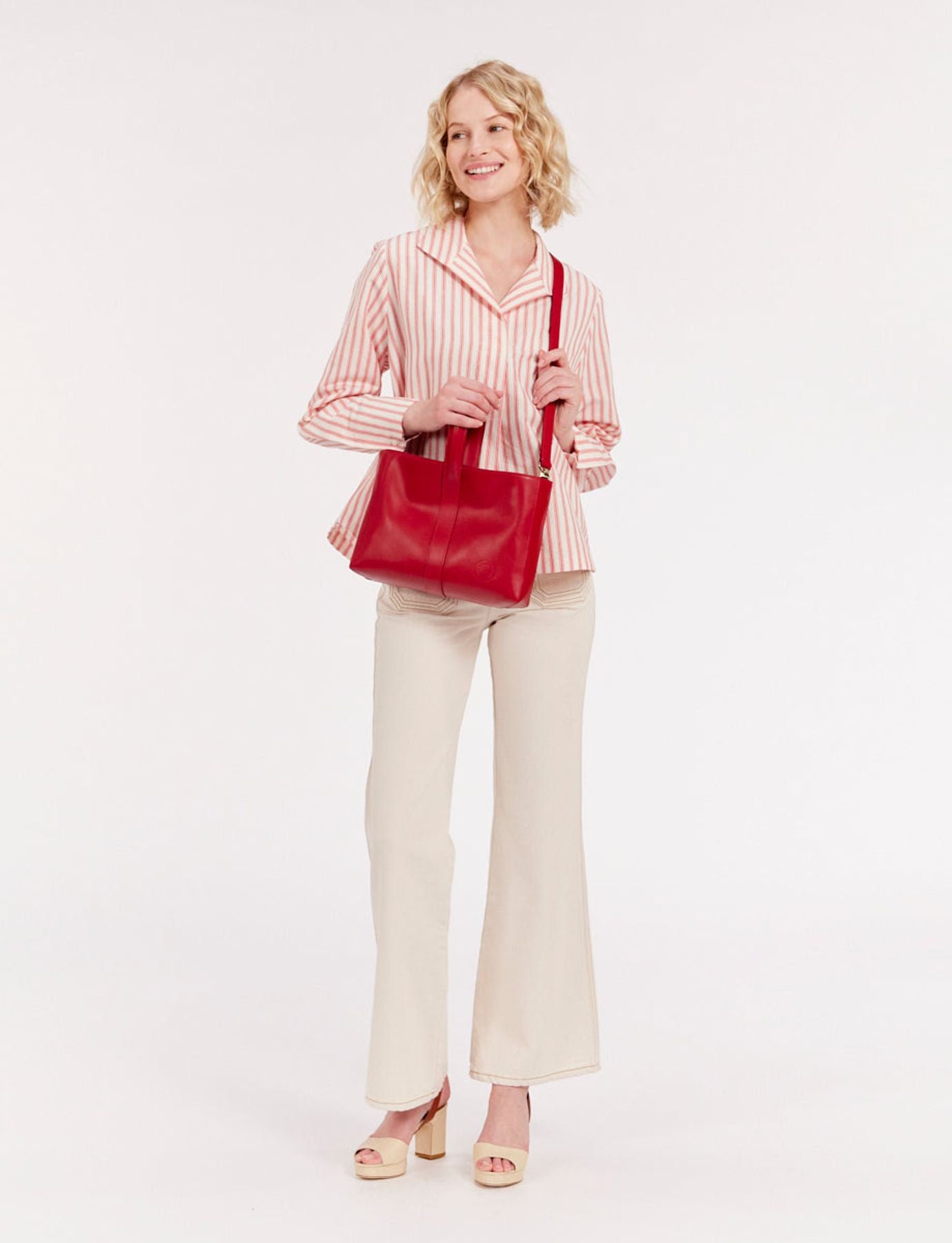 Tasche Leonore S rotes Leder