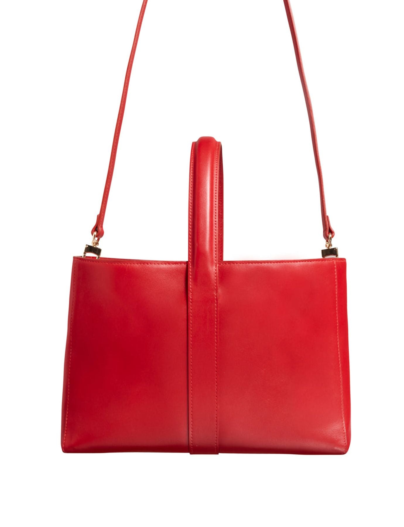 Tasche Leonore S rotes Leder