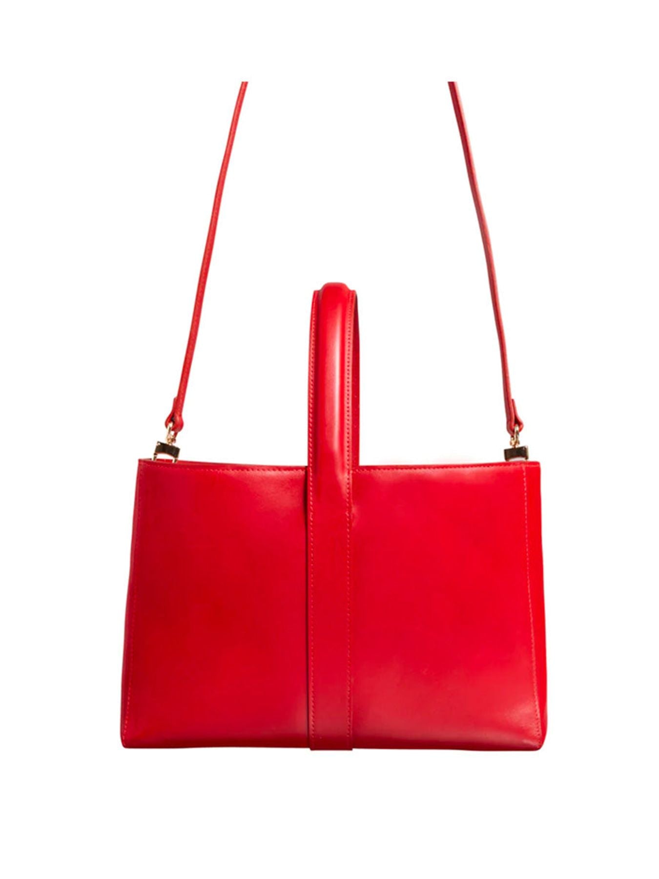 Tasche Leonore S rotes Leder