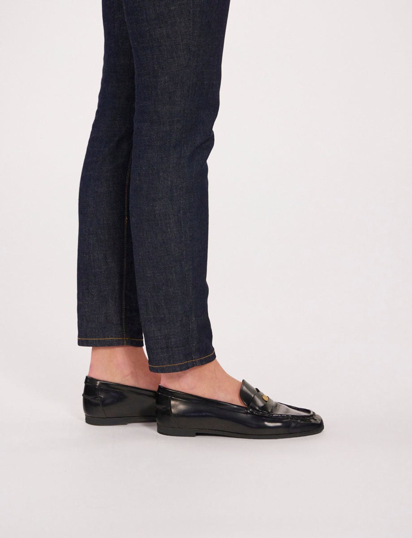 Mocassin en cuir noir