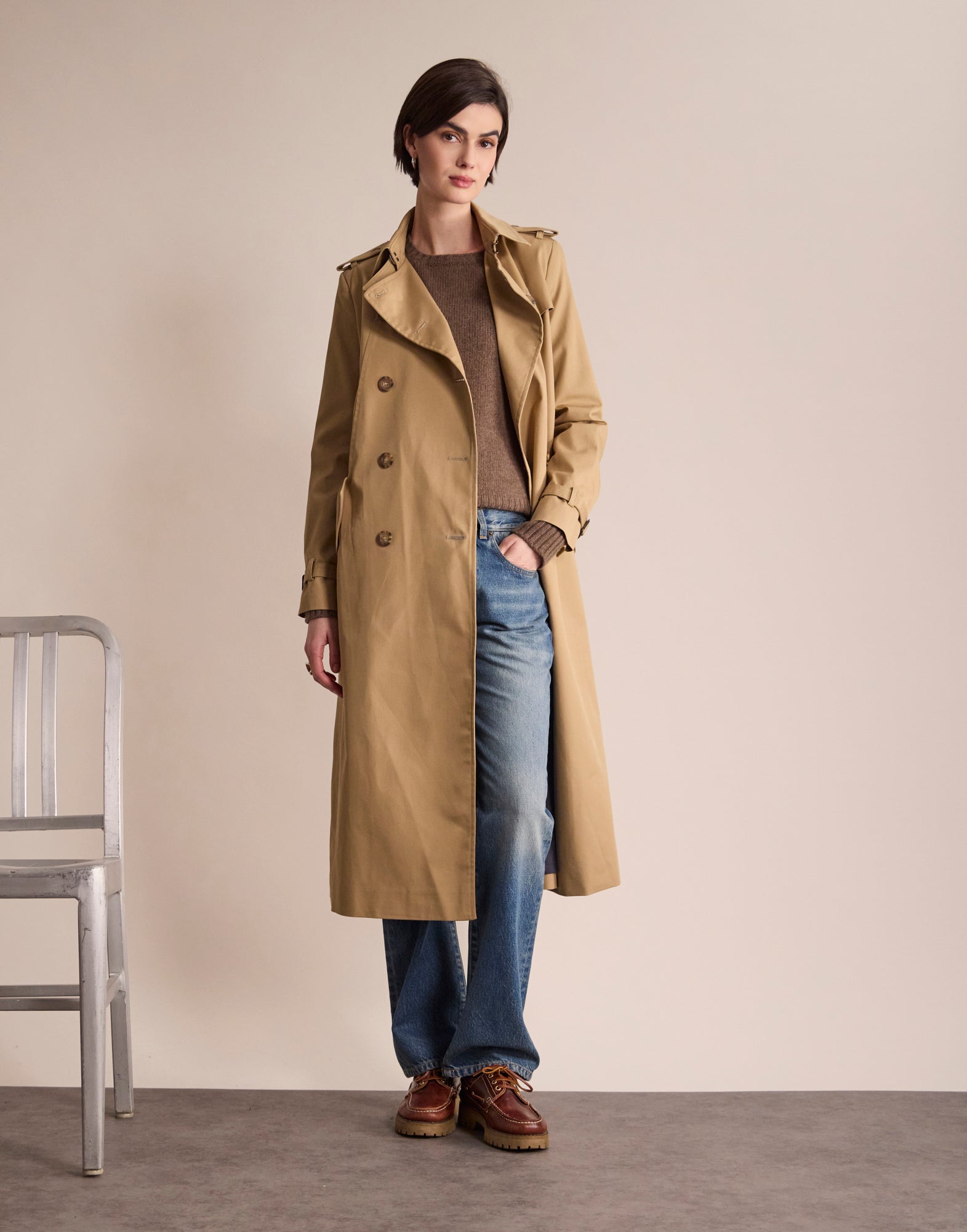 Trenchcoat Gaultier beige
