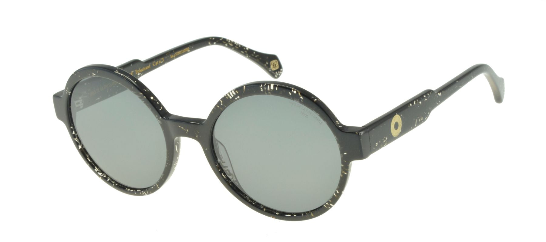 Lunettes de soleil Scarlett noires marbrées
