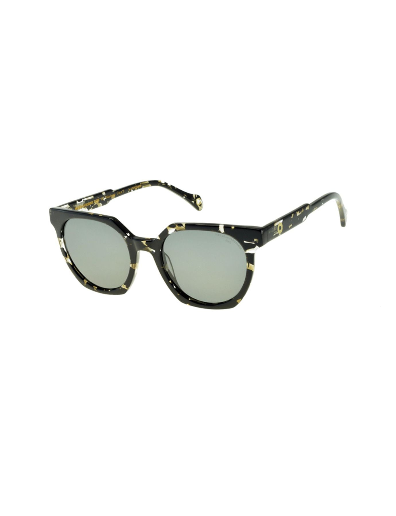 Lunettes de soleil Laura noires marbrées