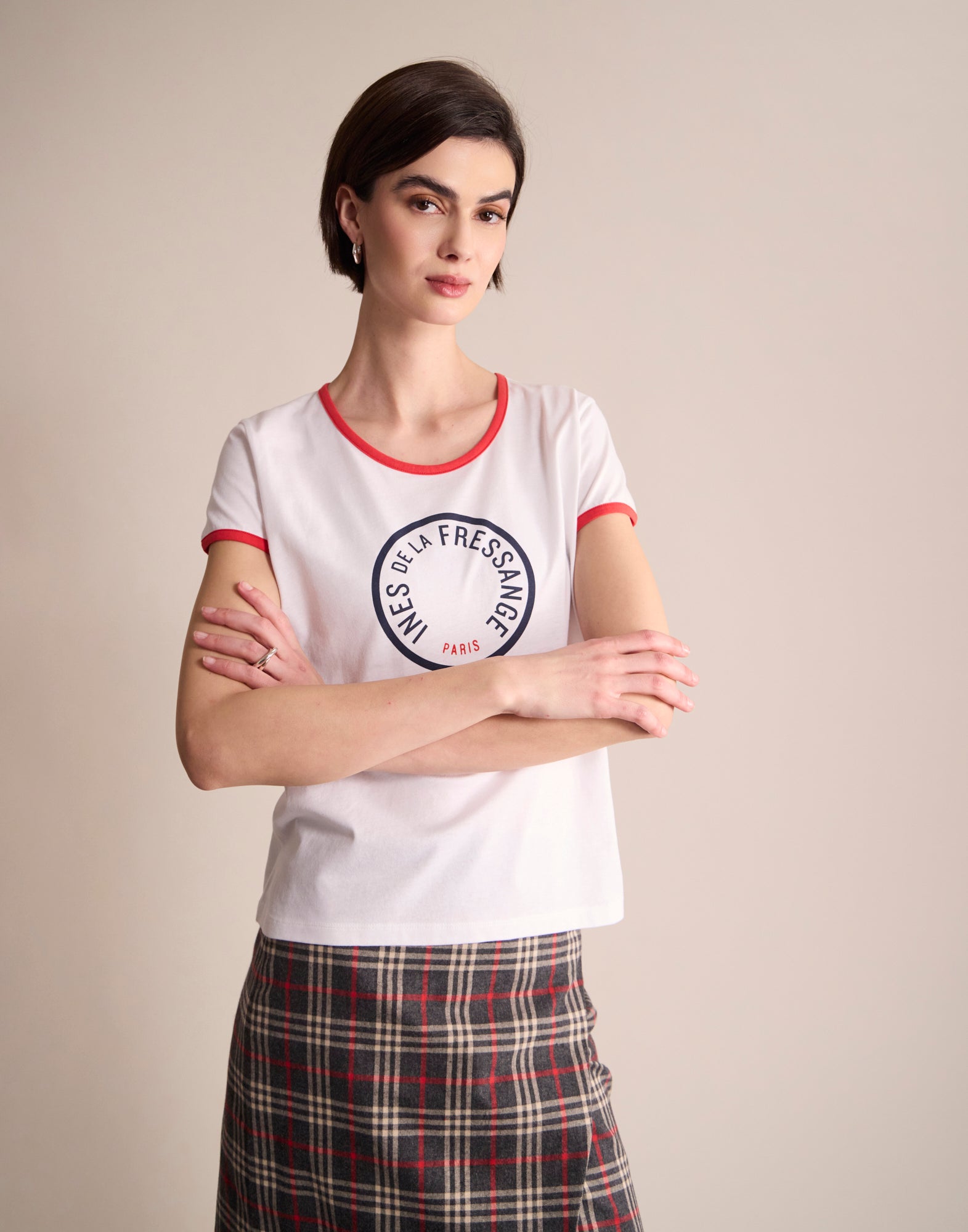 Priscilla white T-shirt