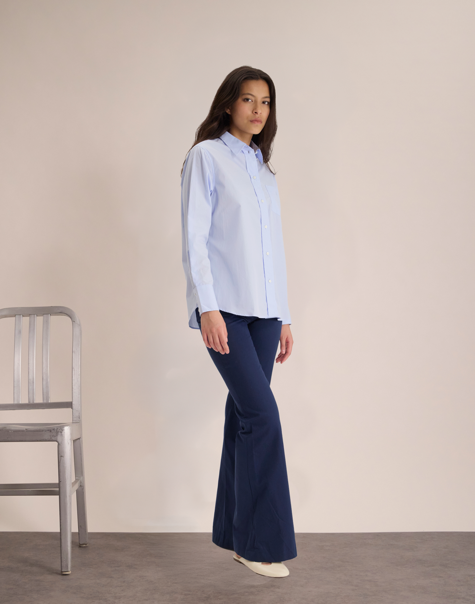 Chemise Martin coton bleu ciel