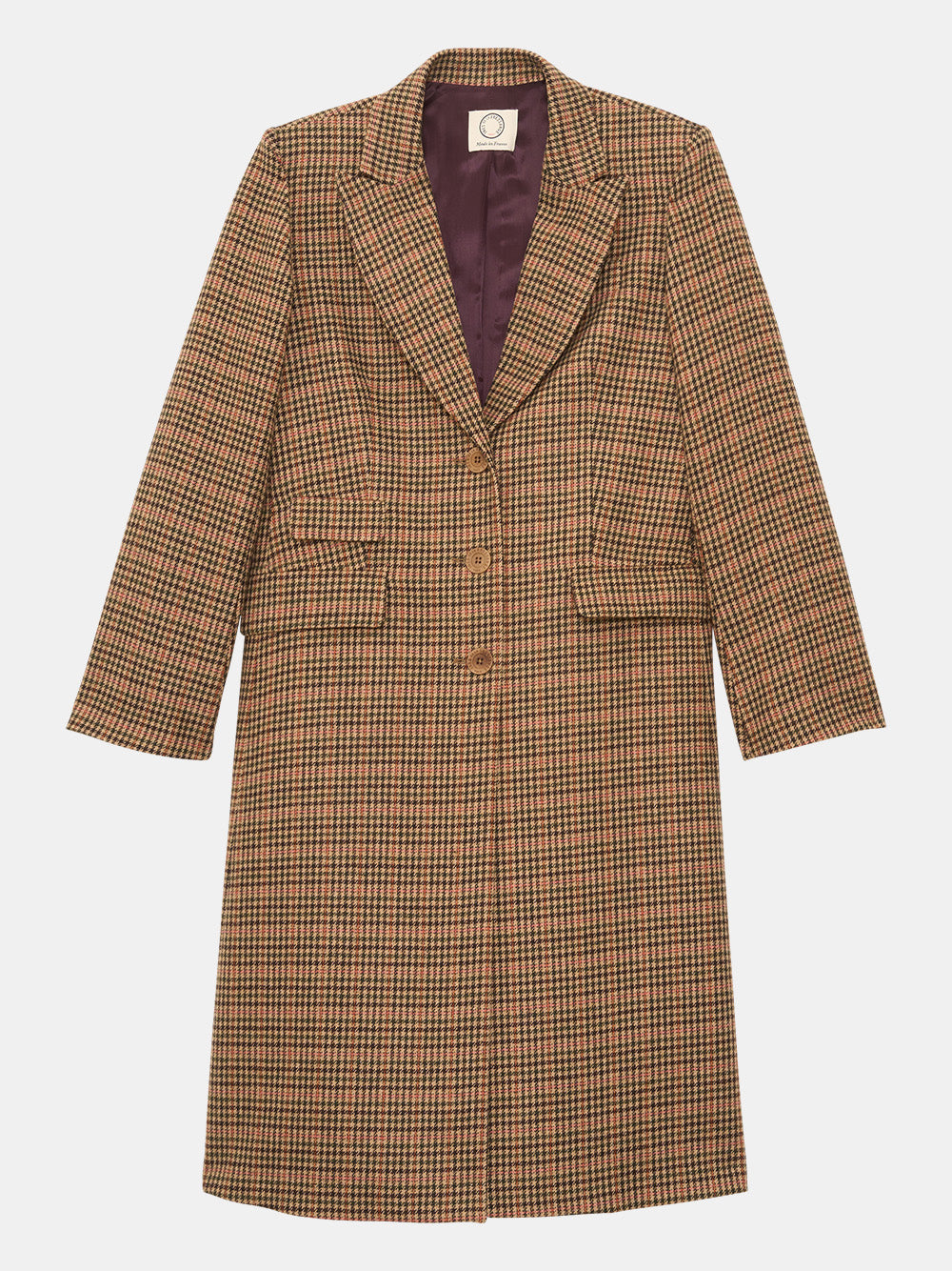 Enola checked coat