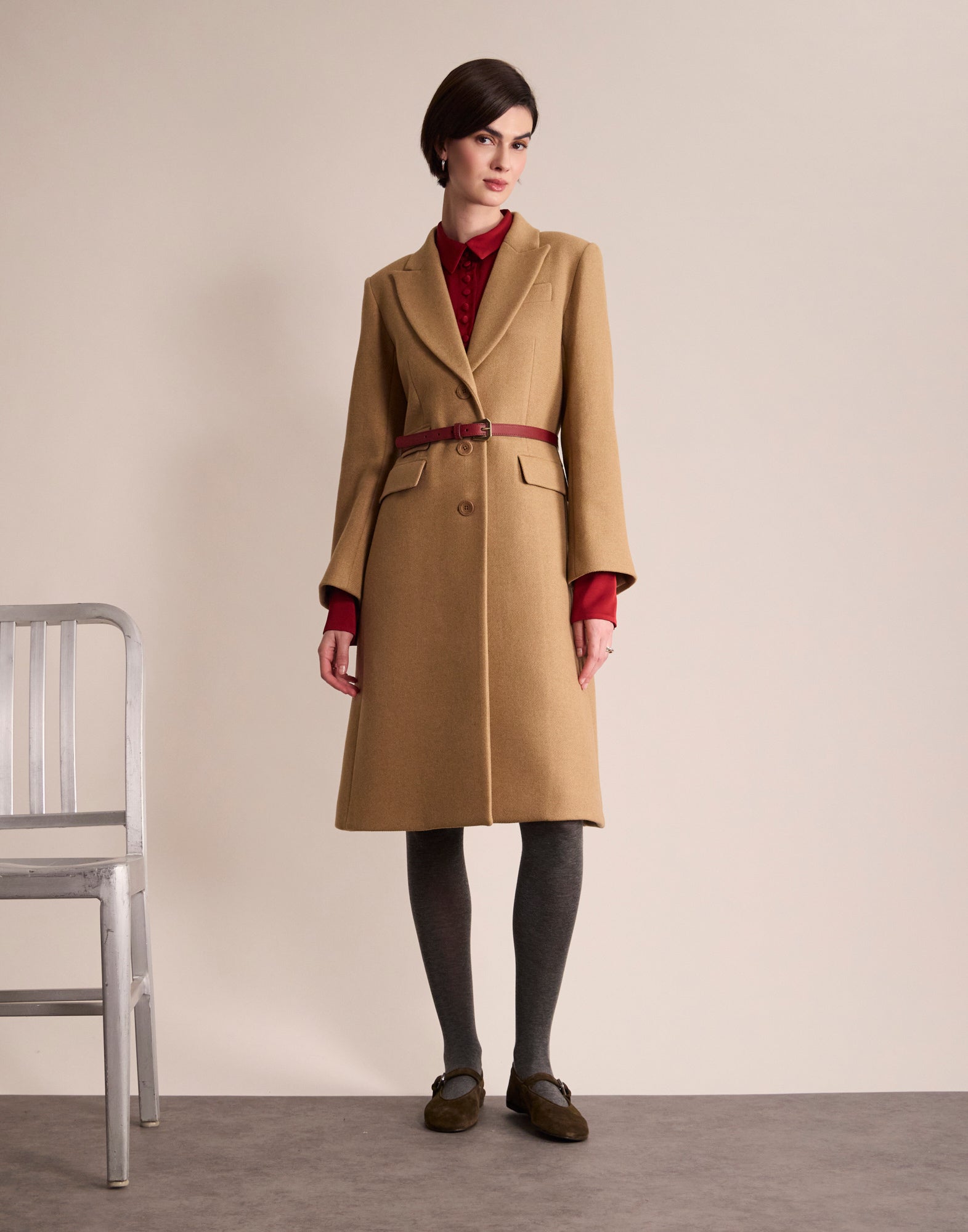 Cappotto Enola color cammello