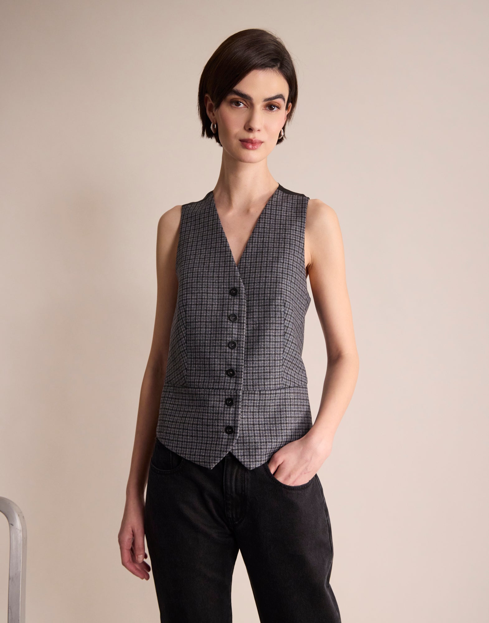 Gilet Sanite à Carreaux