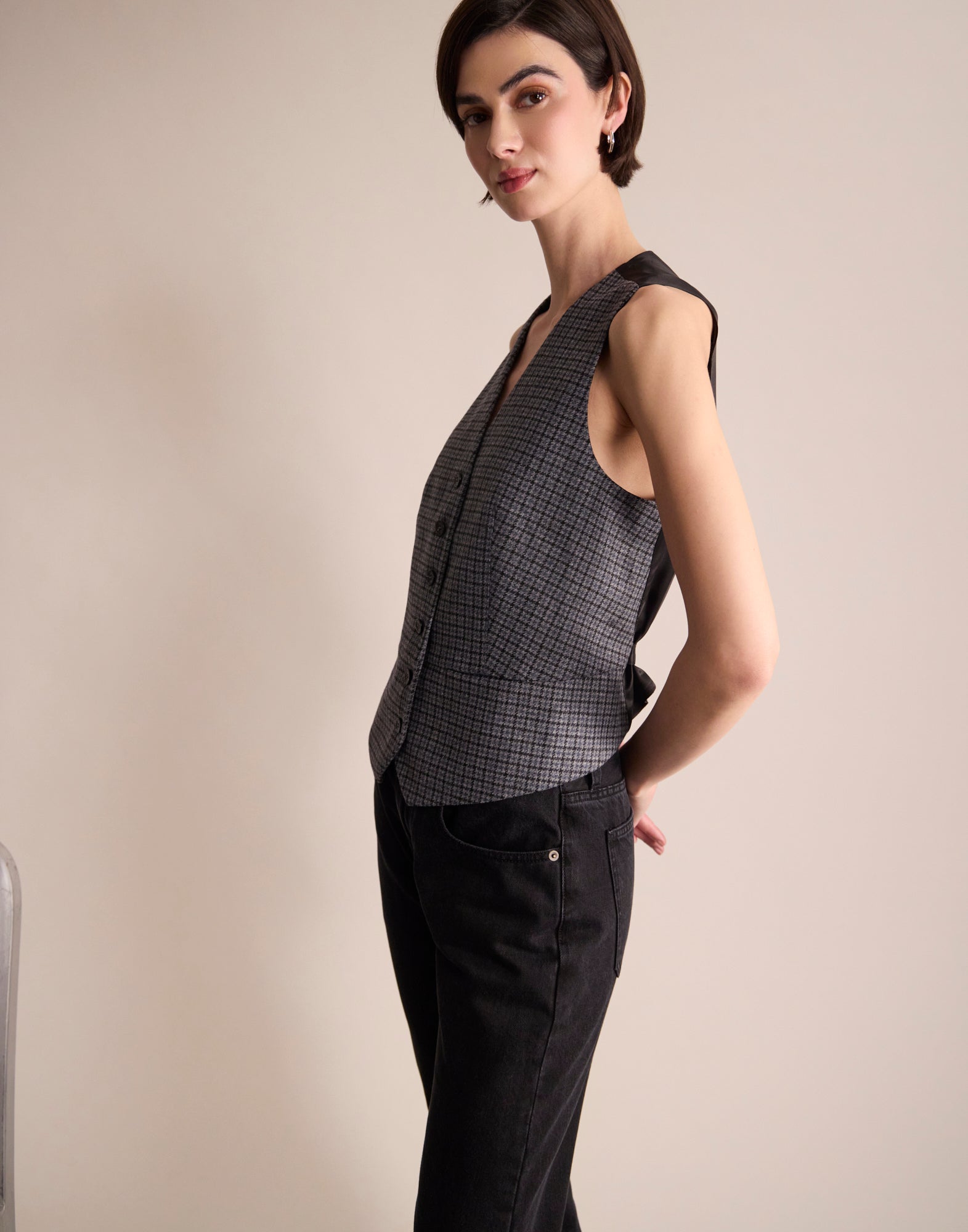 Gilet Sanite à Carreaux