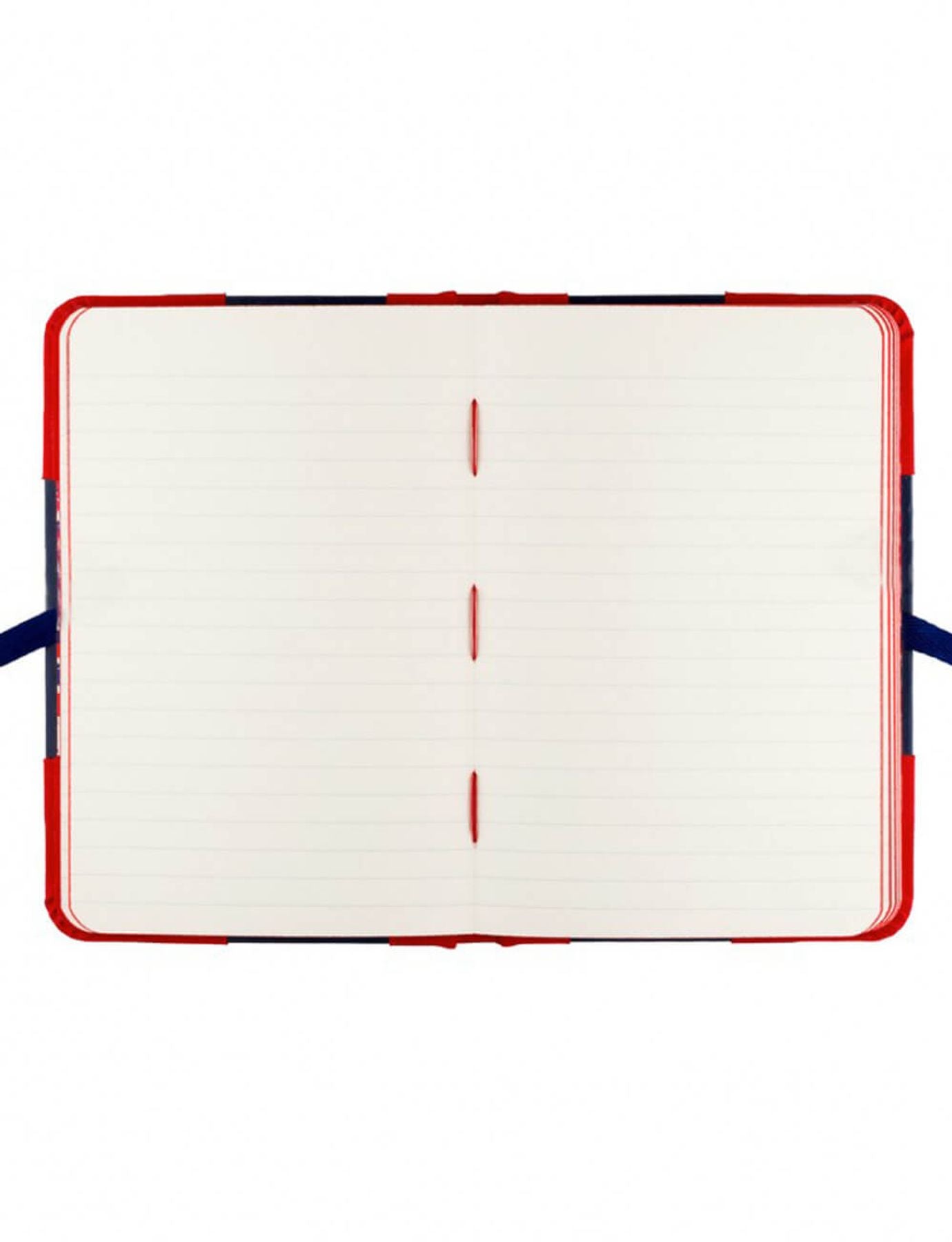 Medium-Notizbuch Ines marineblau und rot