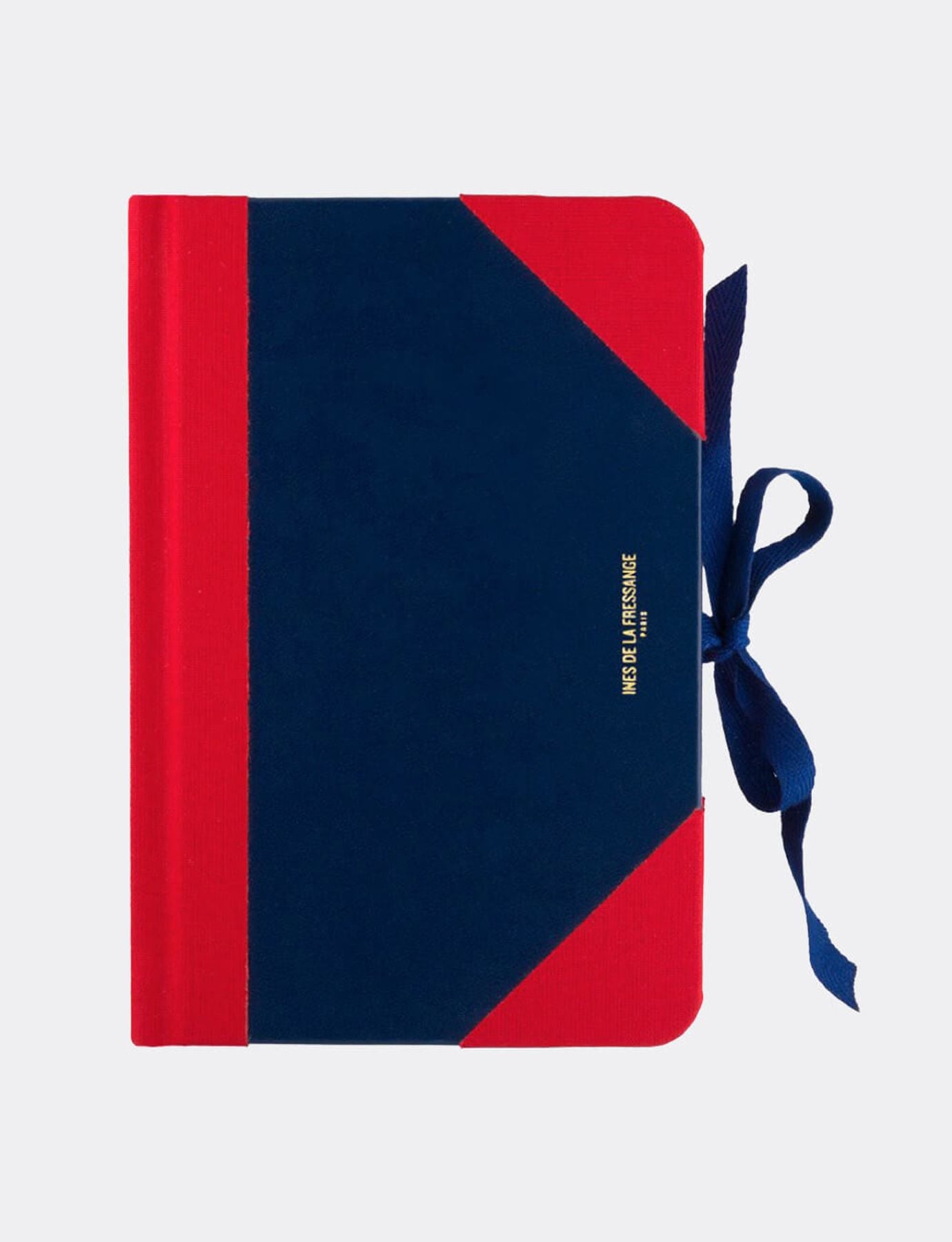 Medium-Notizbuch Ines marineblau und rot