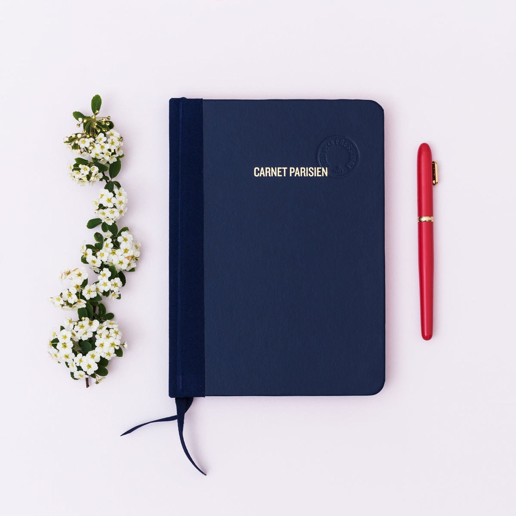 Blaues Pariser Notizbuch