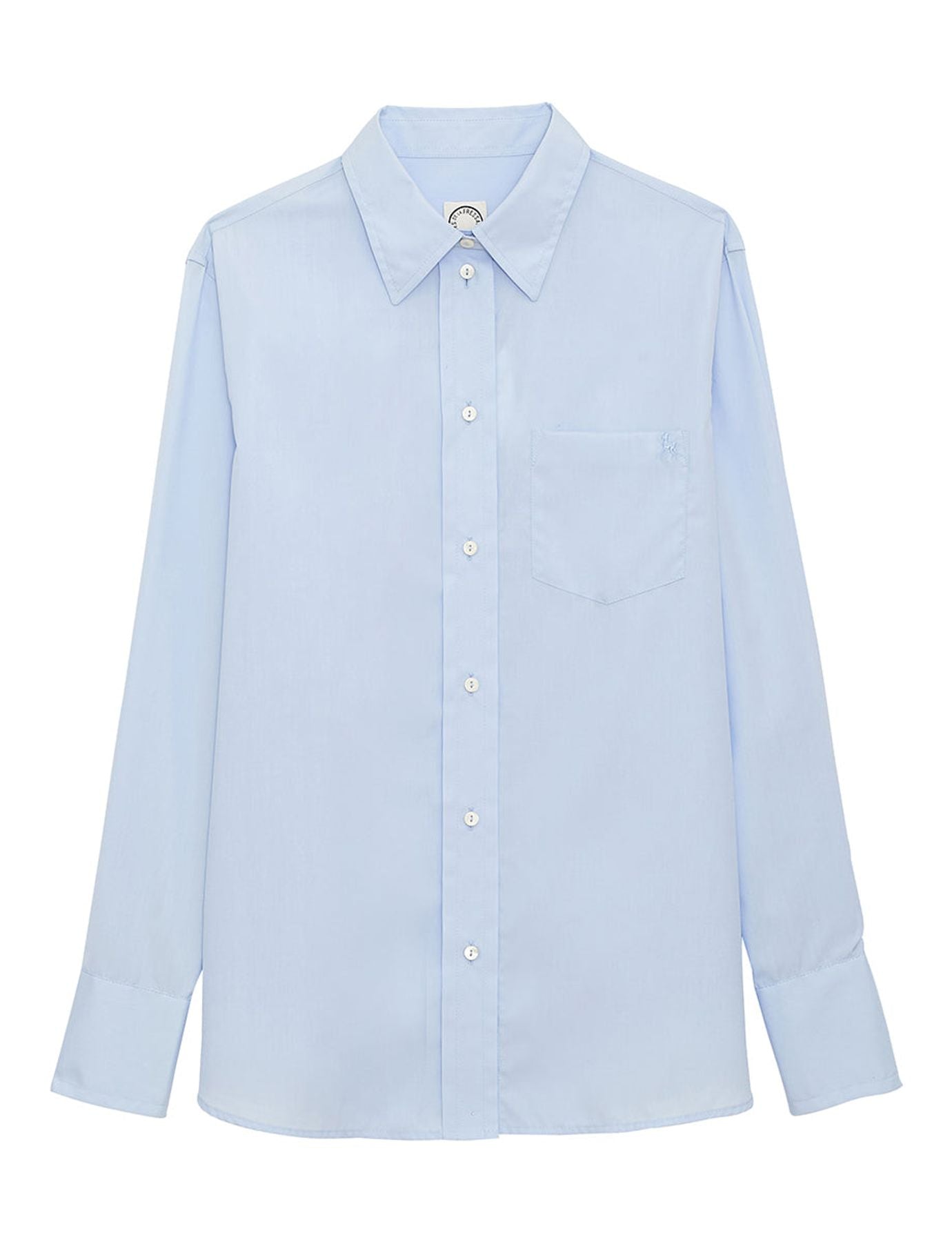 Chemise Maureen coton bleu clair