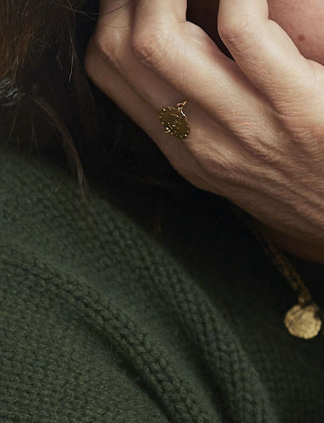Gold-plated Lutetia Crown ring