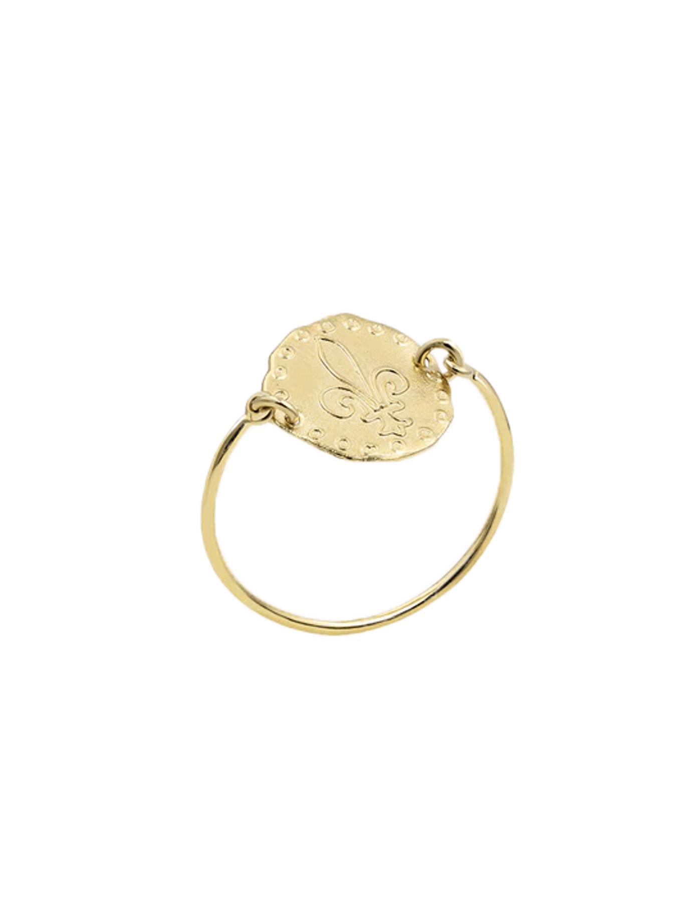 Ring Lutetia Lilie vergoldet