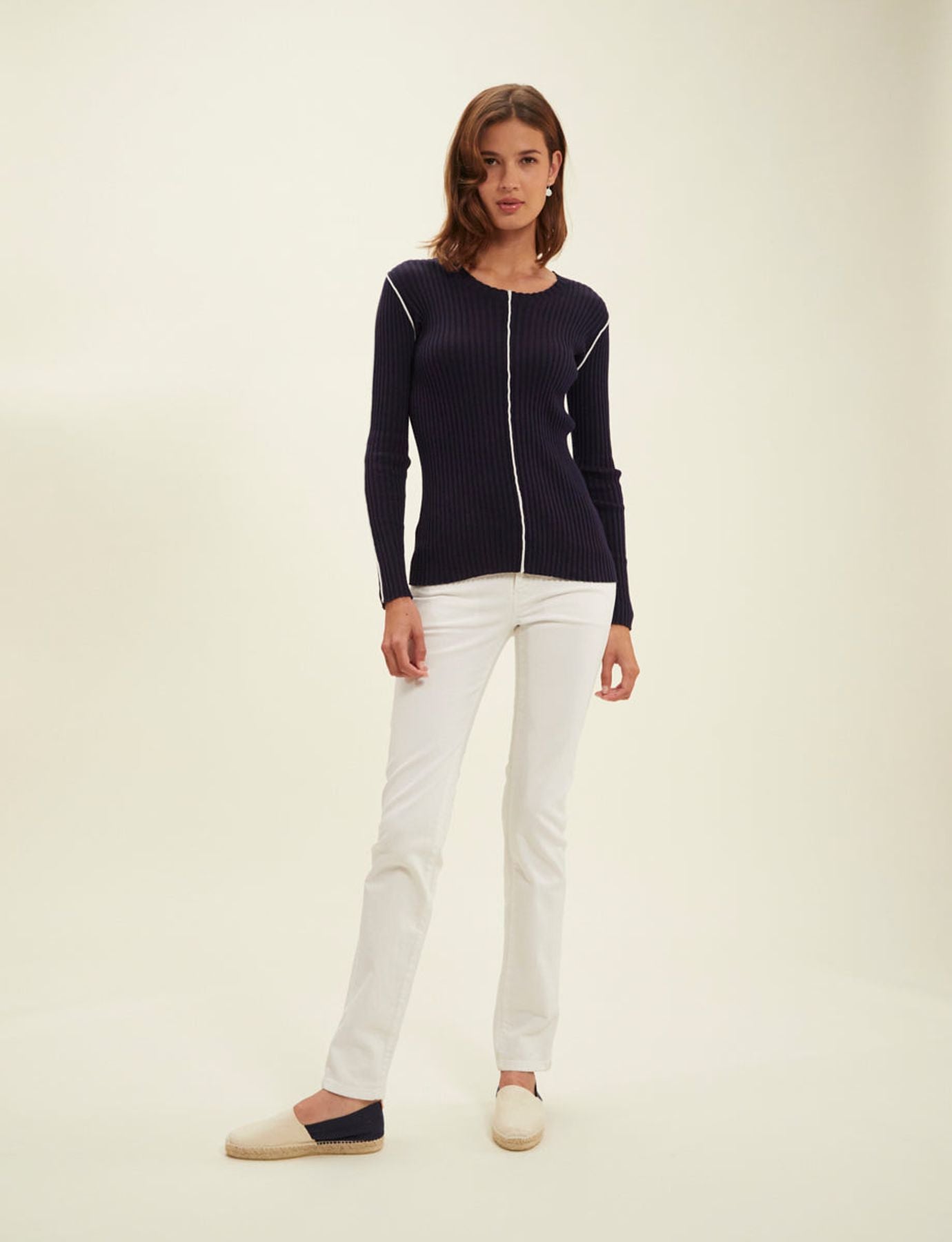 Aglae Espadrilles ecru marine