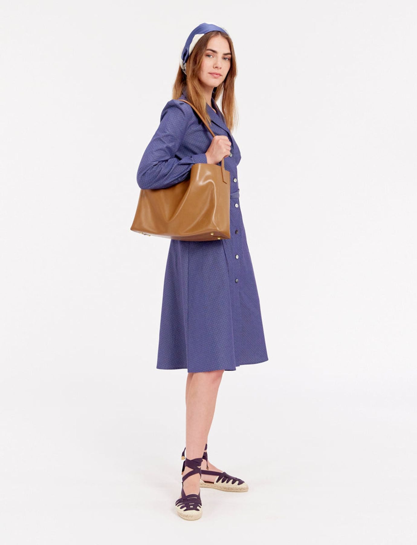 Tasche Leonore L Leder camel