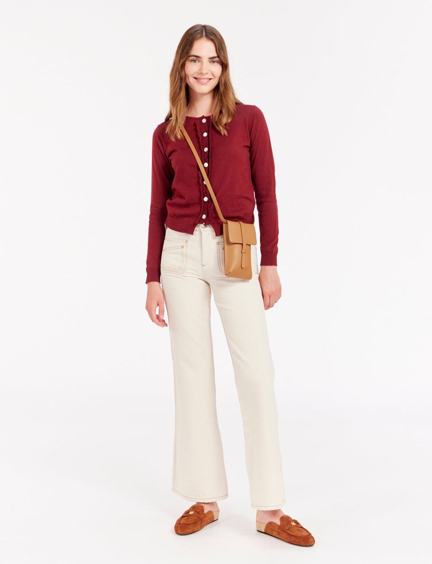 Smartphone-Tasche Leonore camel