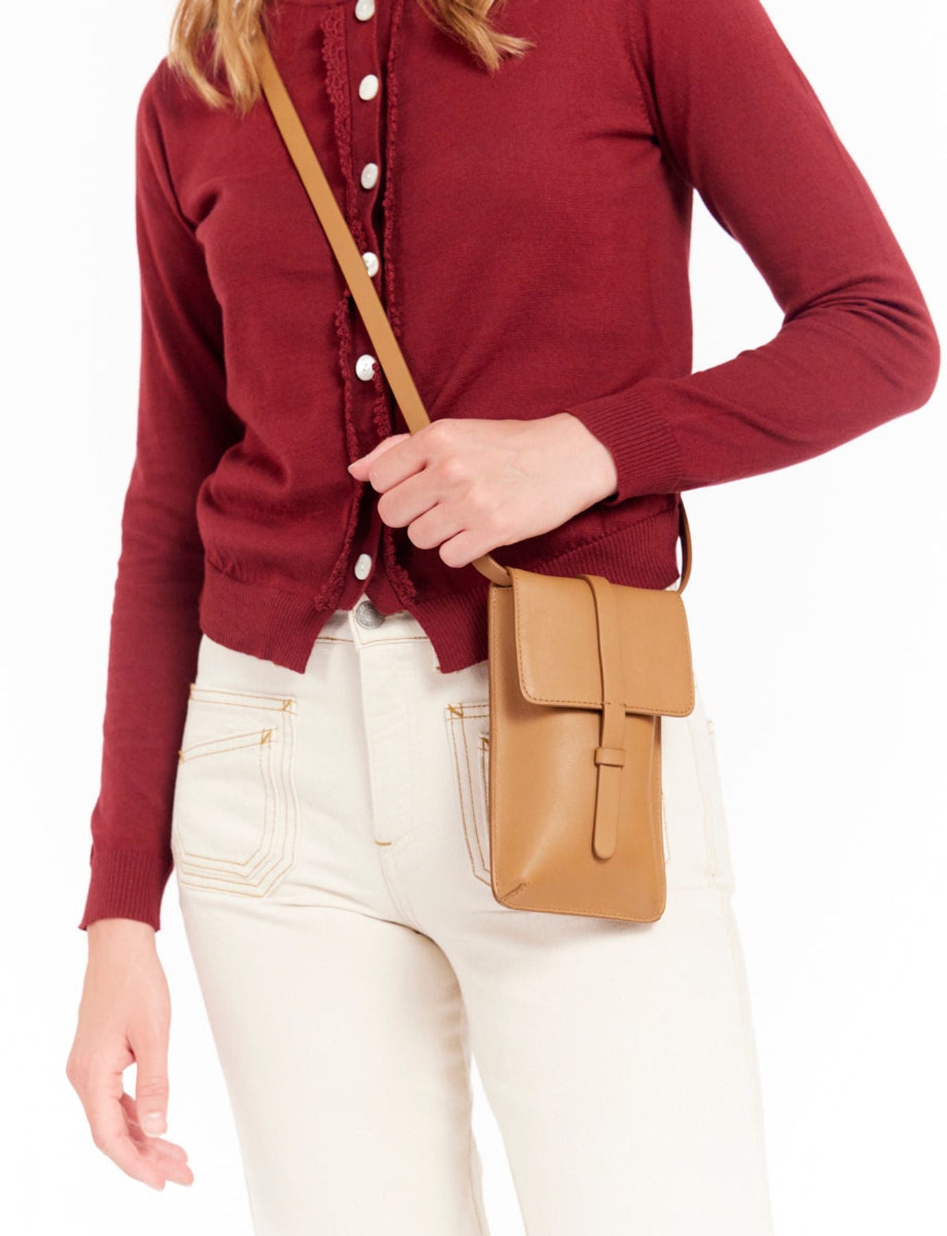Smartphone-Tasche Leonore camel