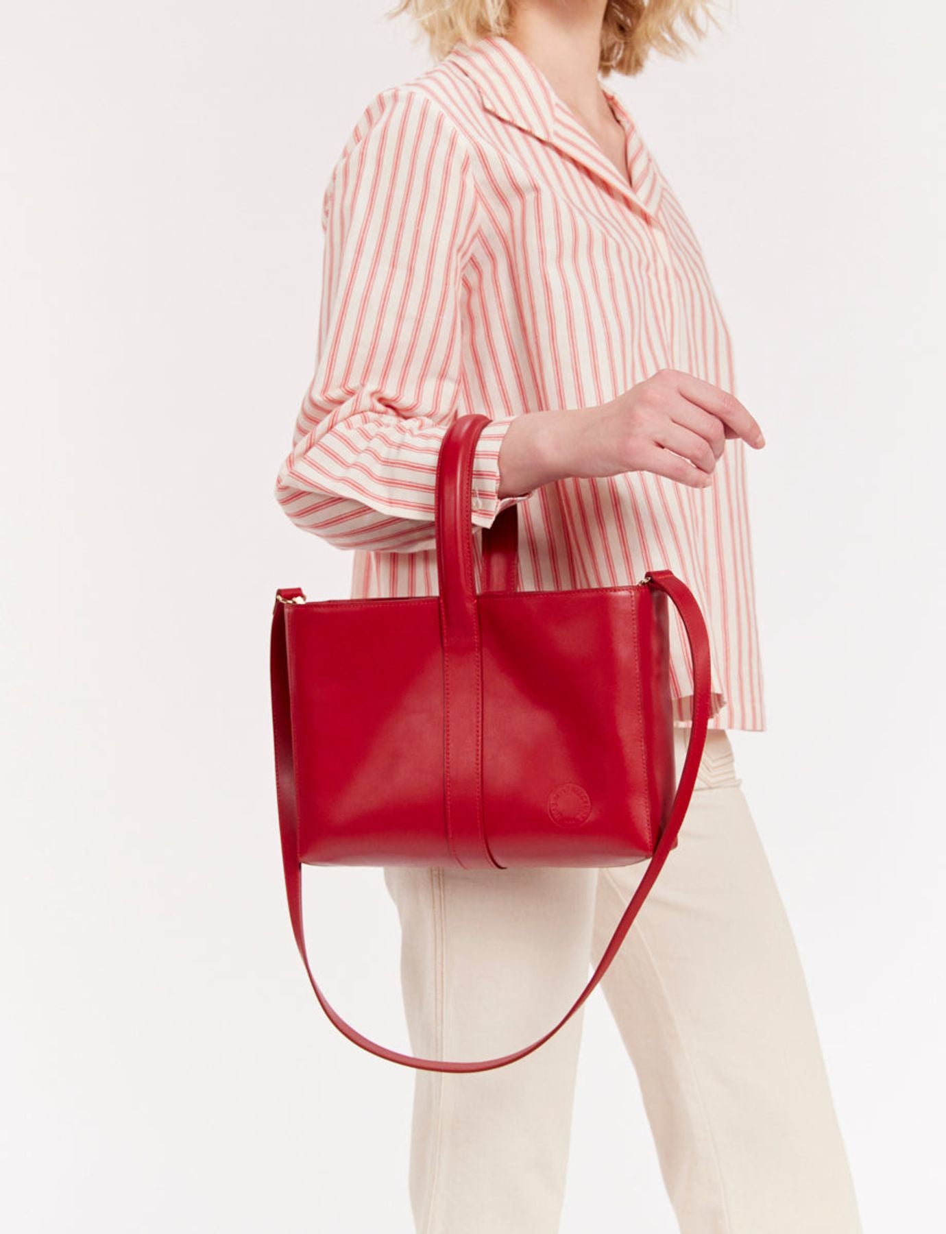Tasche Leonore S rotes Leder