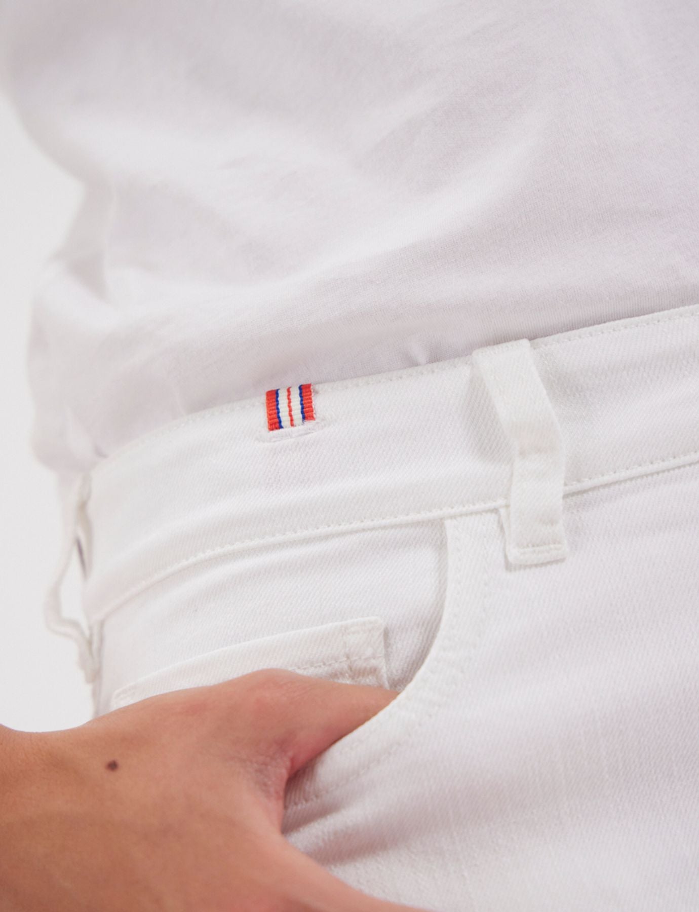 Denim Bamboo blanc